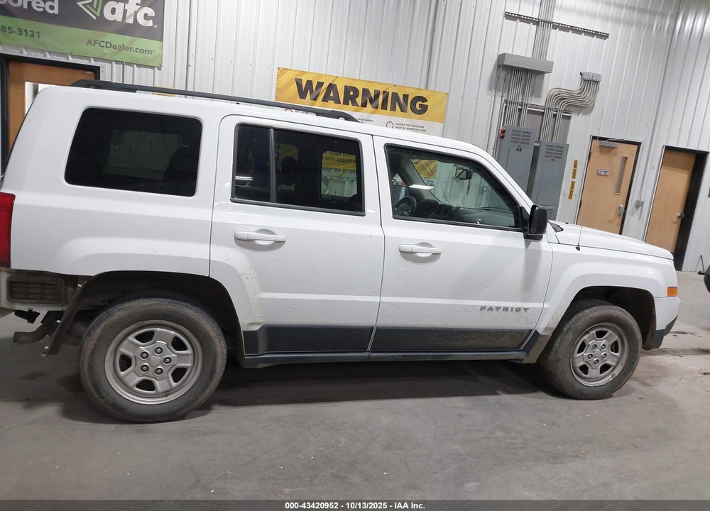2016 JEEP PATRIOT SPORT VIN: 1C4NJRBB5GD653349
