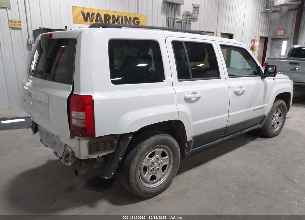 2016 JEEP PATRIOT SPORT VIN: 1C4NJRBB5GD653349