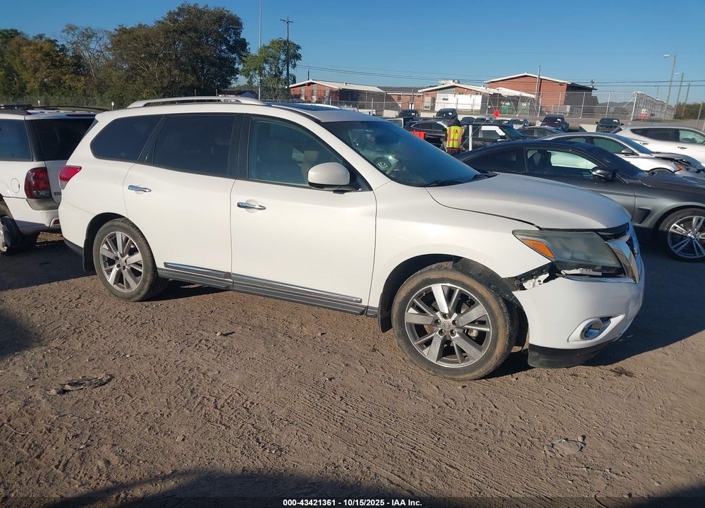 2013 NISSAN PATHFINDER PLATINUM VIN: 5N1AR2MM8DC687540