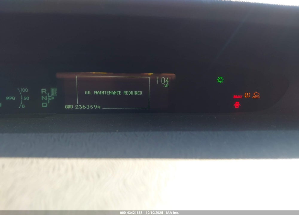 2011 TOYOTA PRIUS TWO VIN: JTDKN3DU7B0302476