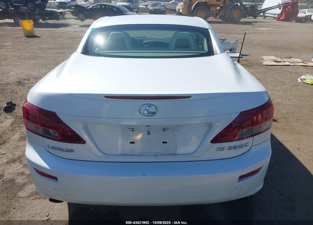2010 LEXUS IS 350C VIN: JTHFE2C27A2501265