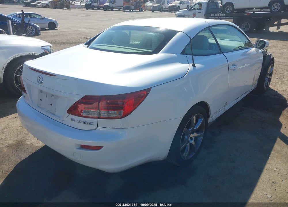 2010 LEXUS IS 350C VIN: JTHFE2C27A2501265