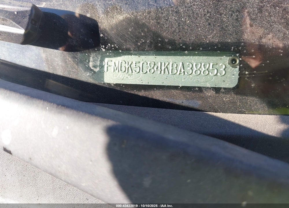 2019 FORD FLEX VIN: 2FMGK5C84KBA38853