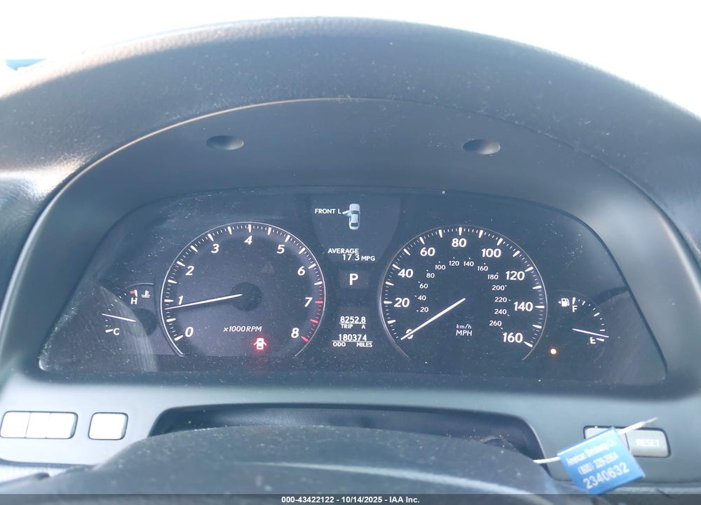 2011 LEXUS LS 460 VIN: JTHBL5EFXB5107491