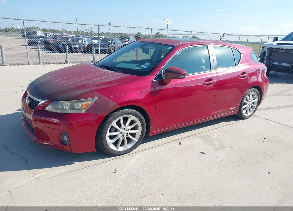 2013 LEXUS CT 200H VIN: JTHKD5BH5D2140485