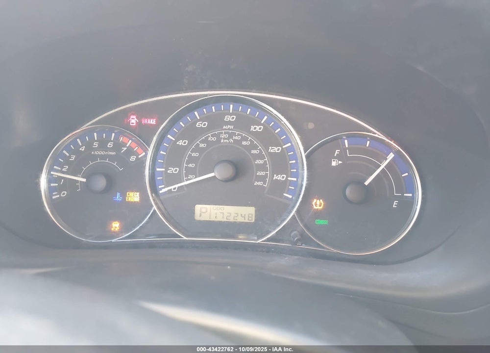 2011 SUBARU FORESTER VIN: JF2SHBDC1BH721614