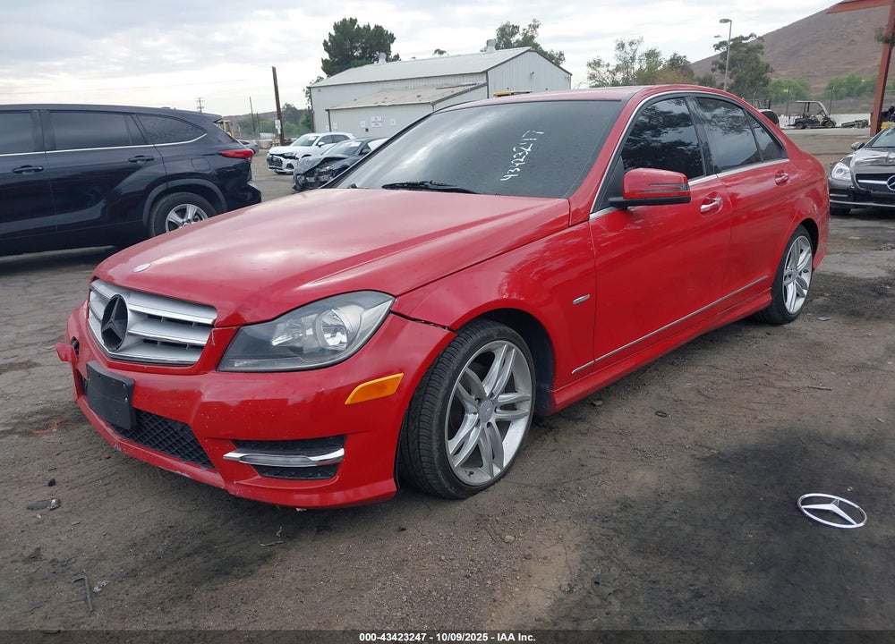 2012 MERCEDES-BENZ C 250 SPORT VIN: WDDGF4HB8CR213942