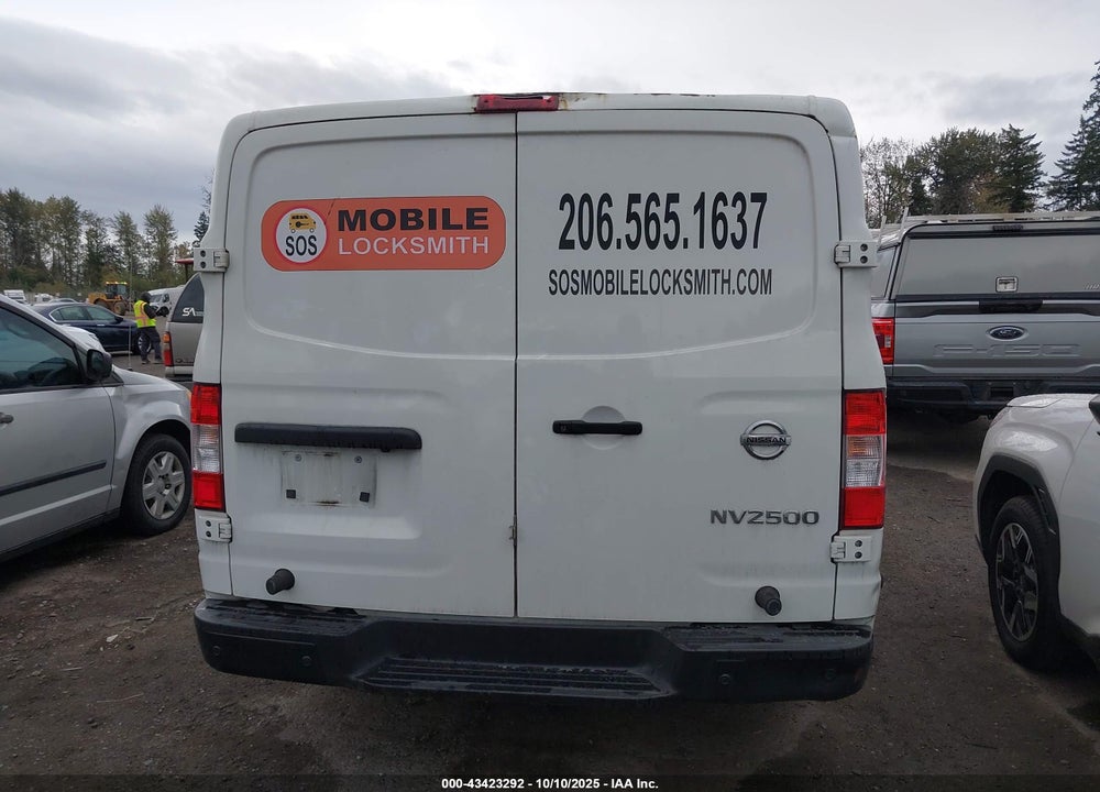 2021 NISSAN NV CARGO NV2500 HD SV STANDARD ROOF V6 VIN: 1N6BF0KY3MN810190