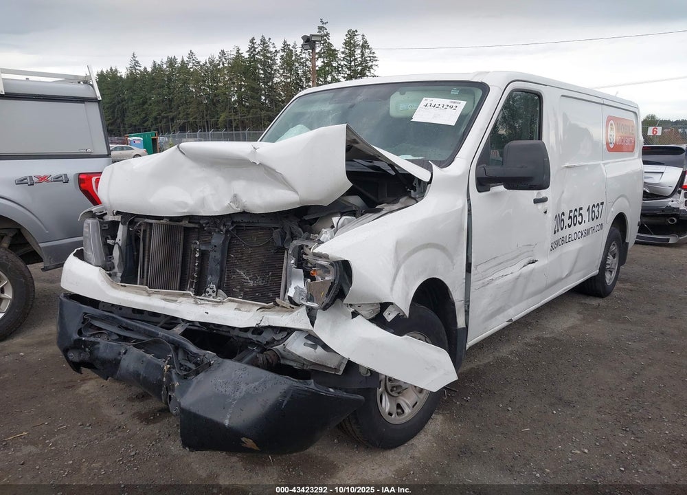 2021 NISSAN NV CARGO NV2500 HD SV STANDARD ROOF V6 VIN: 1N6BF0KY3MN810190