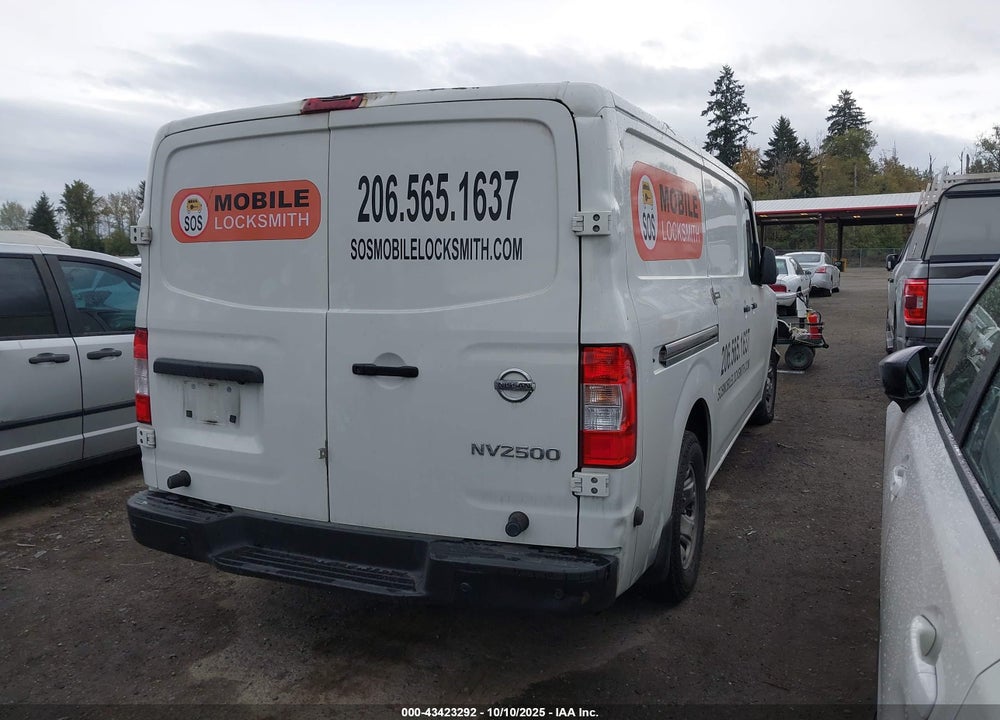 2021 NISSAN NV CARGO NV2500 HD SV STANDARD ROOF V6 VIN: 1N6BF0KY3MN810190