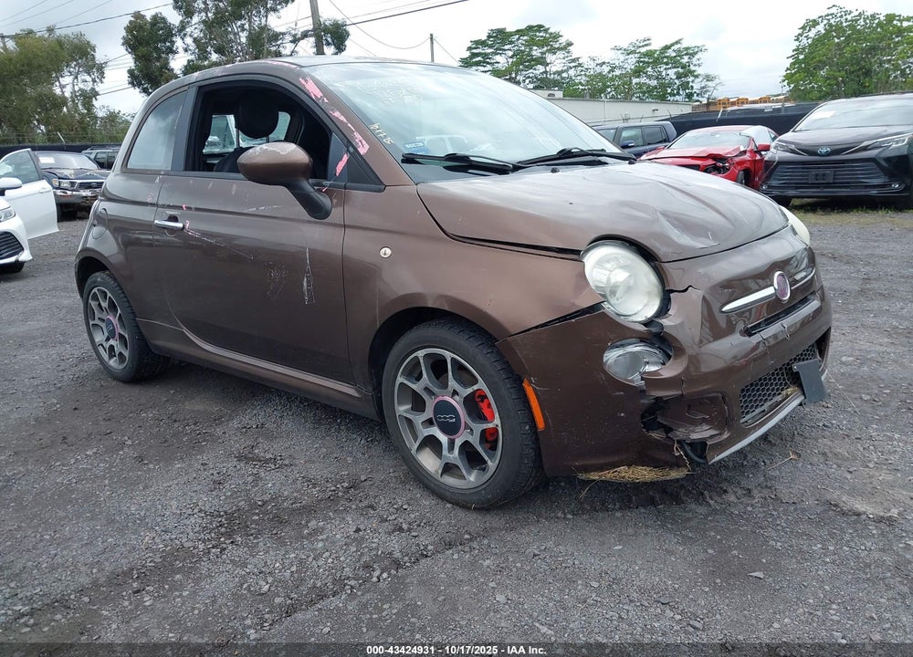 2012 FIAT 500 SPORT VIN: 3C3CFFBR0CT344093