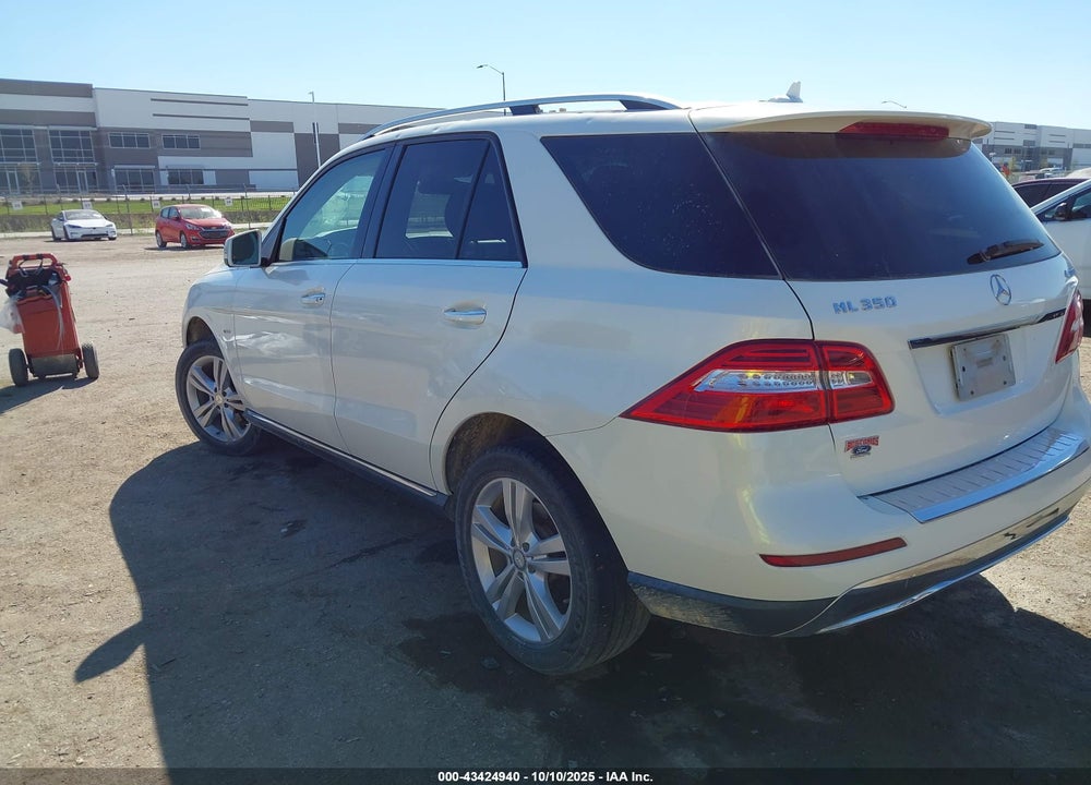 2012 MERCEDES-BENZ ML 350 4MATIC VIN: 4JGDA5HBXCA031140
