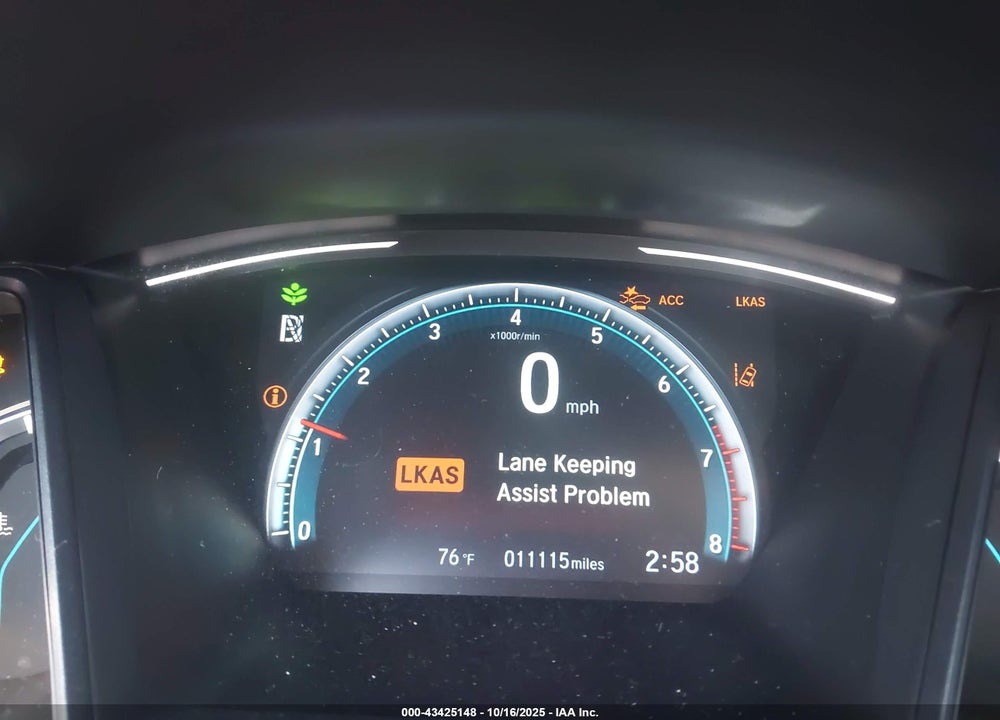 2021 HONDA CIVIC LX VIN: 2HGFC2F63MH521631