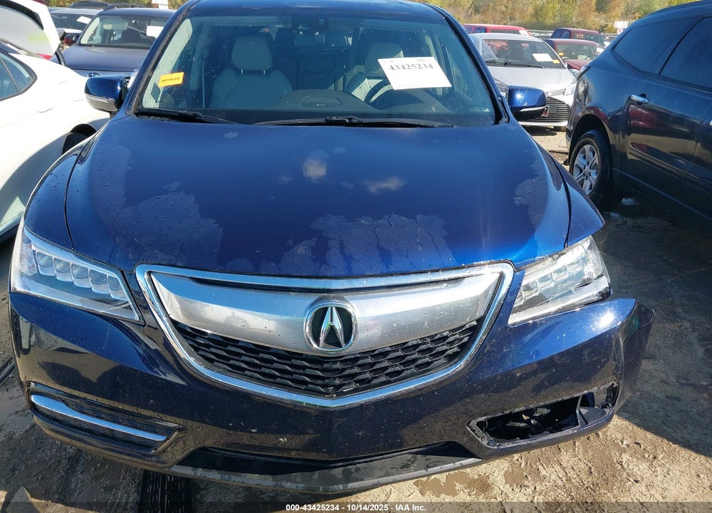 2015 ACURA MDX VIN: 5FRYD4H49FB029804