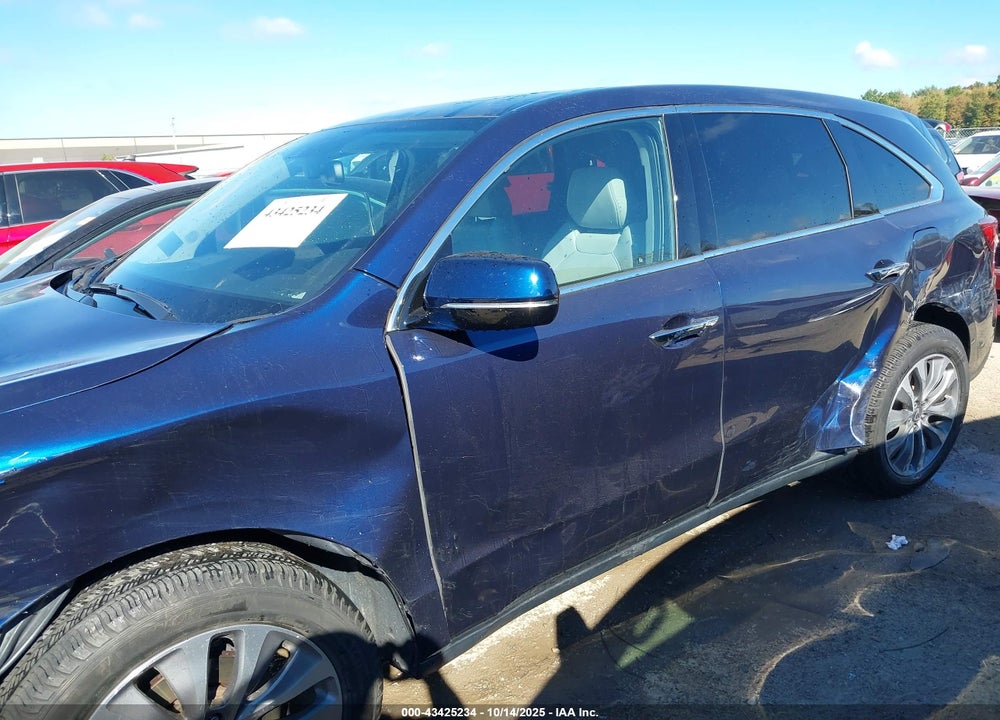 2015 ACURA MDX VIN: 5FRYD4H49FB029804