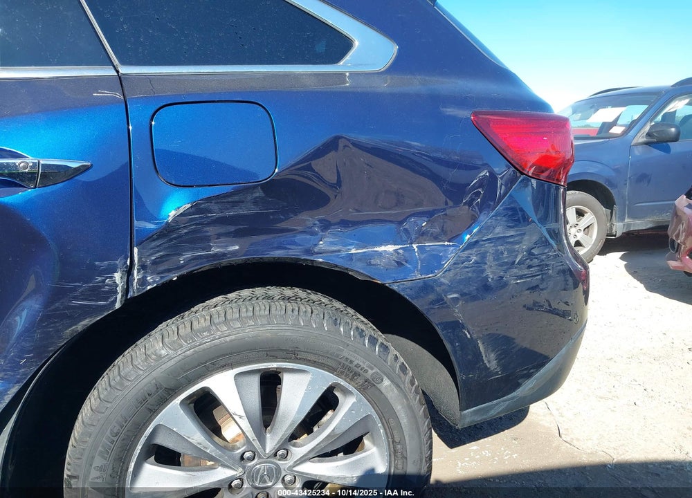 2015 ACURA MDX VIN: 5FRYD4H49FB029804