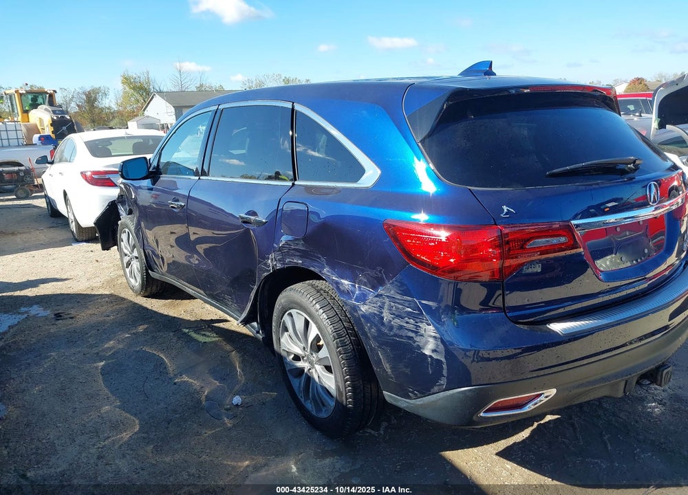 2015 ACURA MDX VIN: 5FRYD4H49FB029804