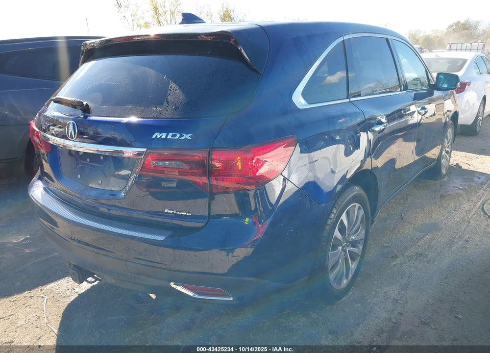 2015 ACURA MDX VIN: 5FRYD4H49FB029804