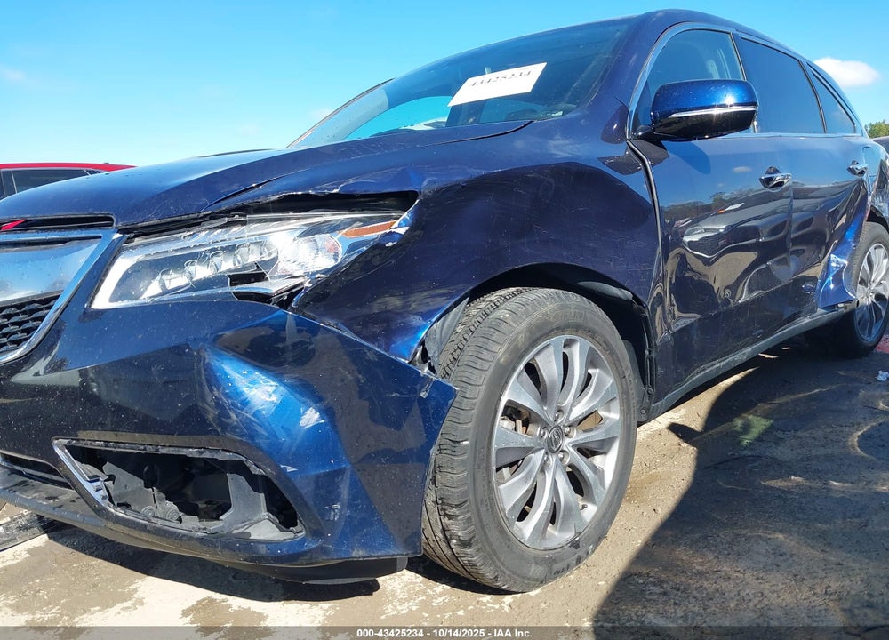 2015 ACURA MDX VIN: 5FRYD4H49FB029804