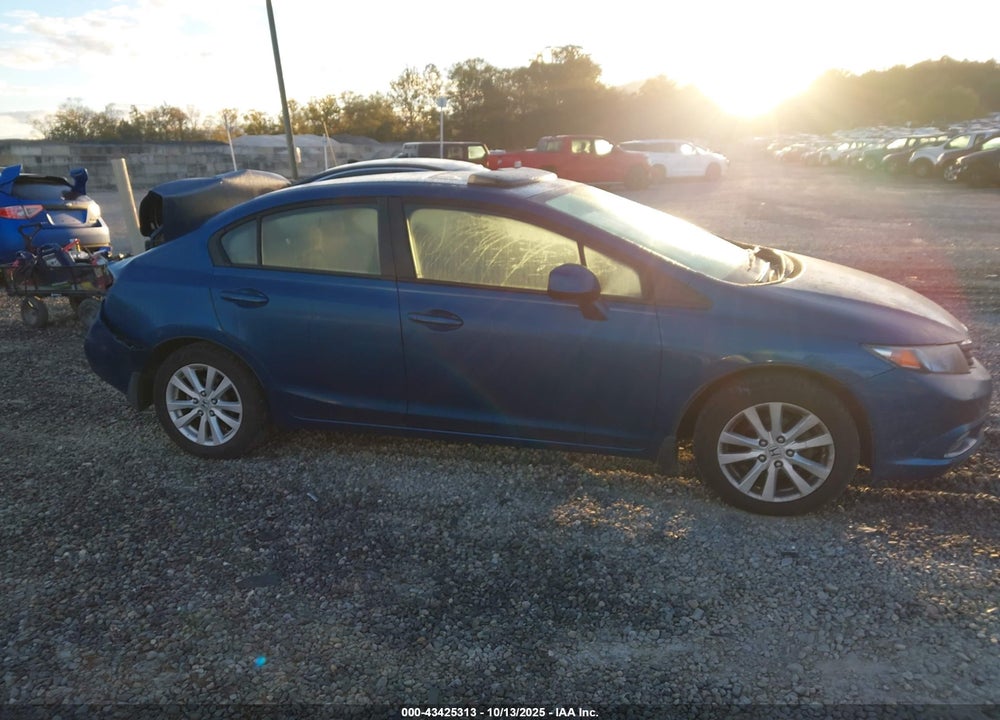 2012 HONDA CIVIC EX VIN: 19XFB2F89CE036987