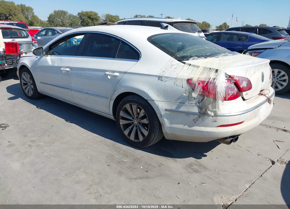 2012 VOLKSWAGEN CC SPORT VIN: WVWMP7AN3CE509216