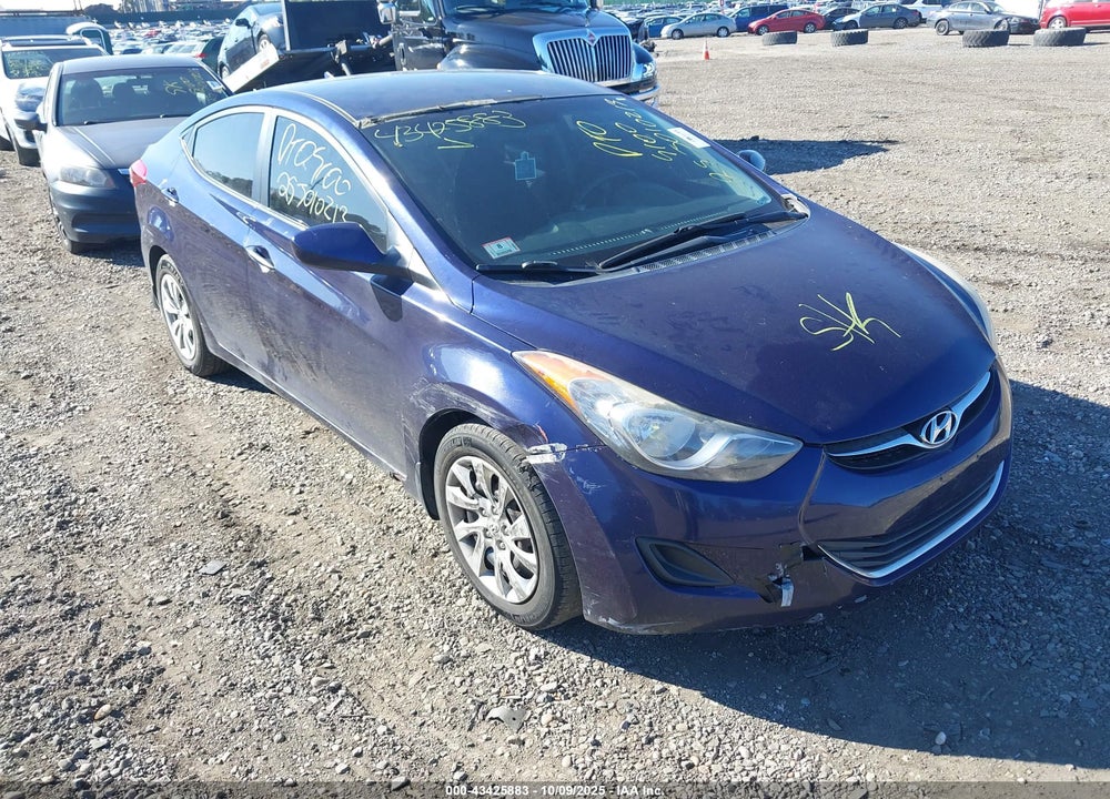 2013 HYUNDAI ELANTRA GLS VIN: 5NPDH4AE5DH205348