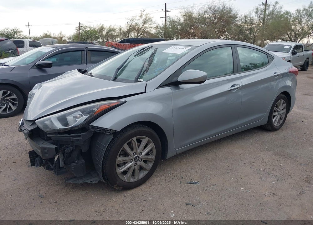 2015 HYUNDAI ELANTRA SE VIN: 5NPDH4AEXFH596001
