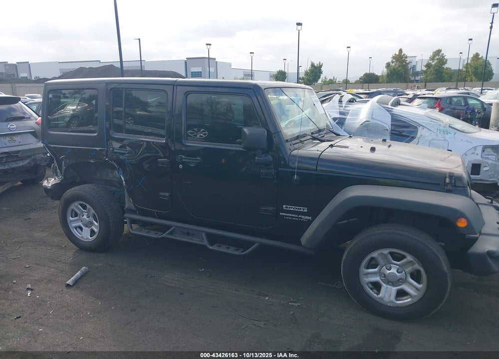 2018 JEEP WRANGLER JK UNLIMITED SPORT 4X4 VIN: 1C4BJWDG9JL884617