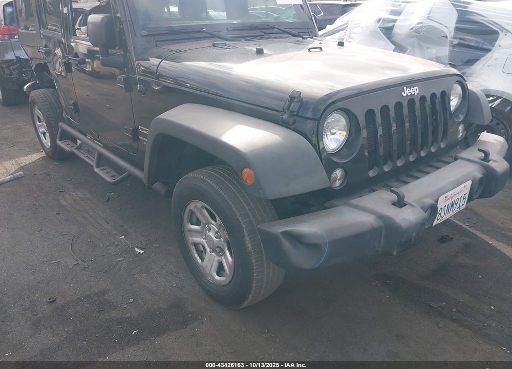 2018 JEEP WRANGLER JK UNLIMITED SPORT 4X4 VIN: 1C4BJWDG9JL884617