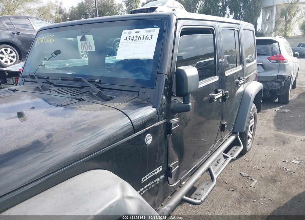 2018 JEEP WRANGLER JK UNLIMITED SPORT 4X4 VIN: 1C4BJWDG9JL884617
