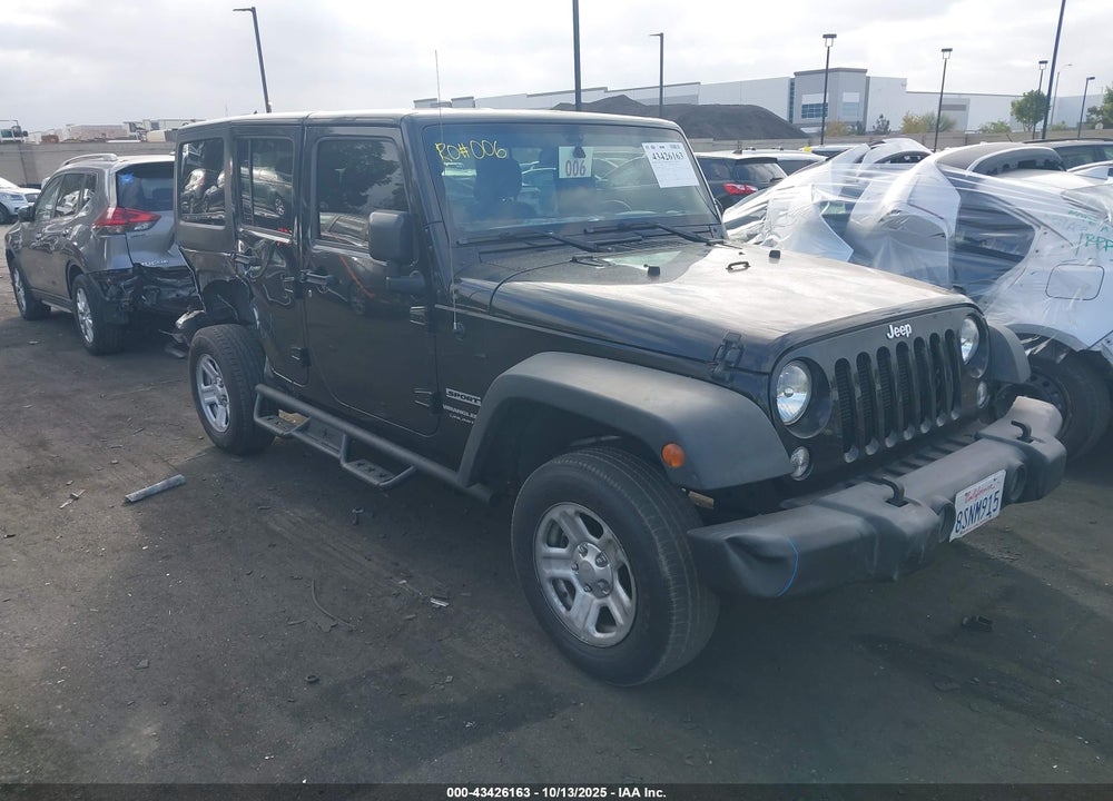 2018 JEEP WRANGLER JK UNLIMITED SPORT 4X4 VIN: 1C4BJWDG9JL884617