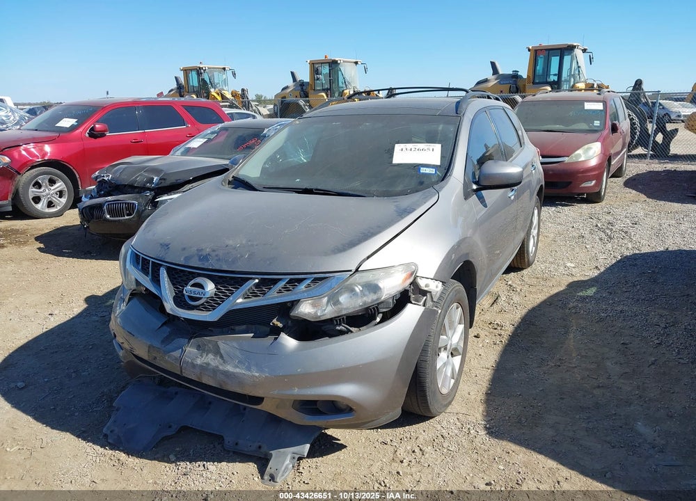 2011 NISSAN MURANO VIN: JN8AZ1MUXBW057663