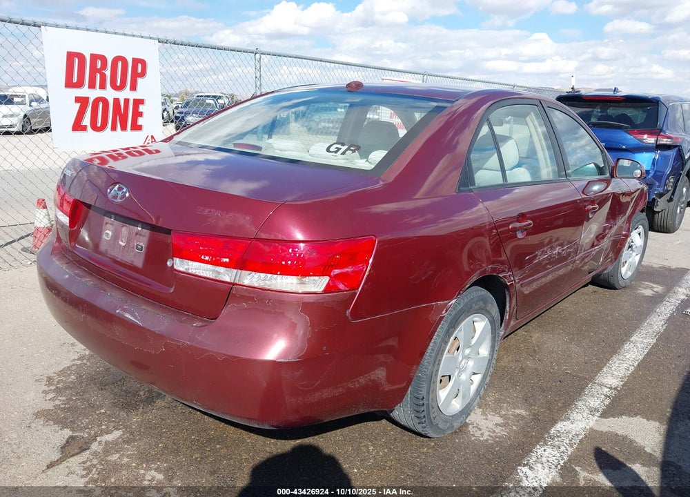 2008 HYUNDAI SONATA GLS VIN: 5NPET46C78H322509