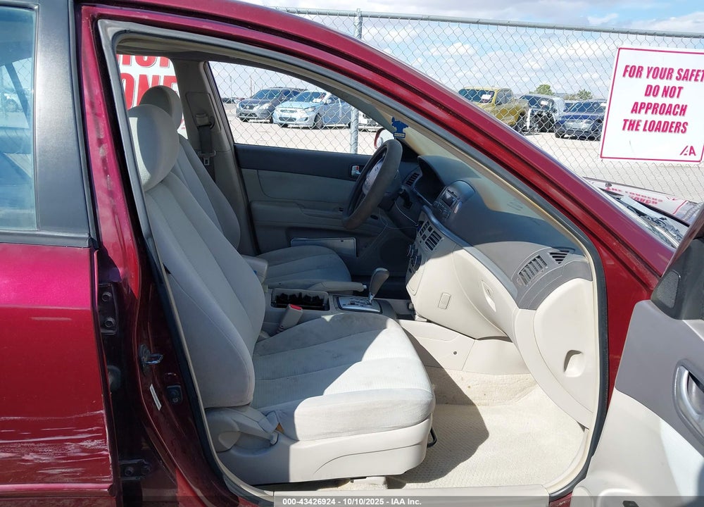 2008 HYUNDAI SONATA GLS VIN: 5NPET46C78H322509
