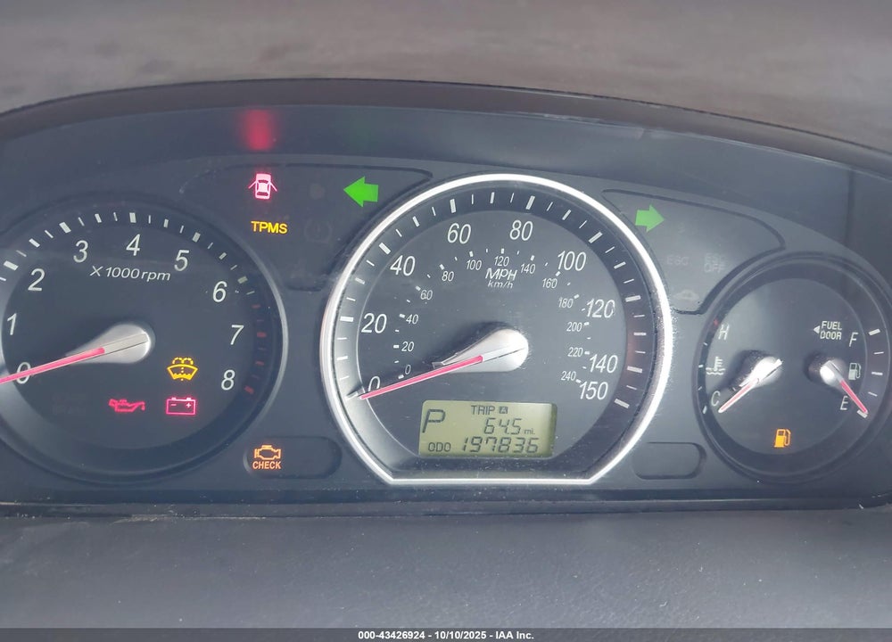 2008 HYUNDAI SONATA GLS VIN: 5NPET46C78H322509