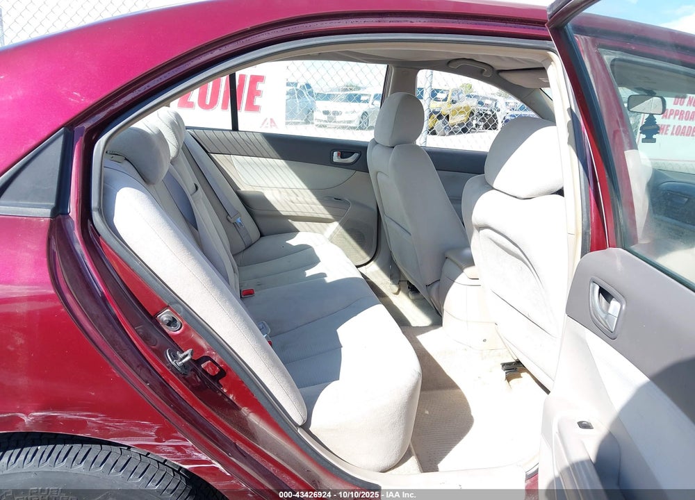 2008 HYUNDAI SONATA GLS VIN: 5NPET46C78H322509