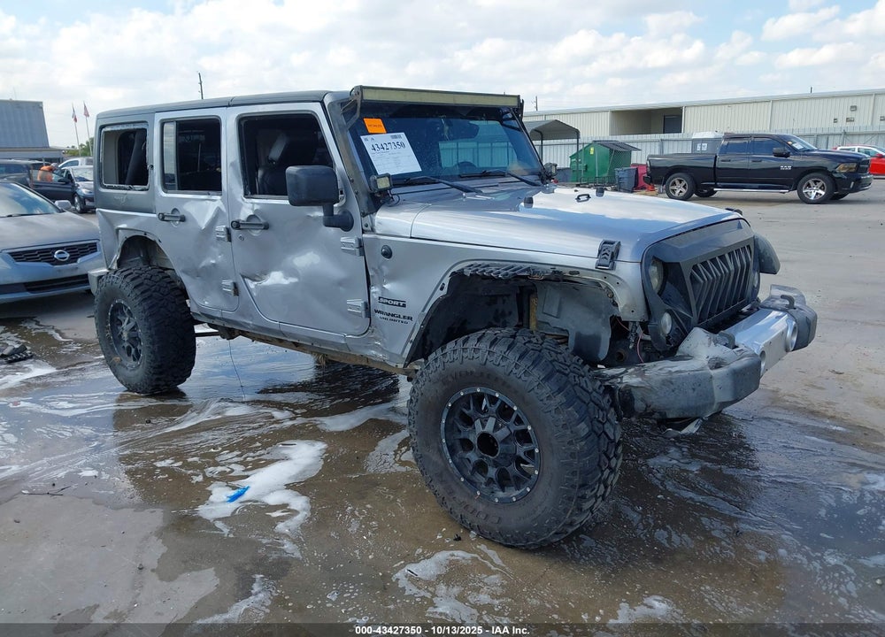 2016 JEEP WRANGLER UNLIMITED SPORT VIN: 1C4BJWDG9GL129931