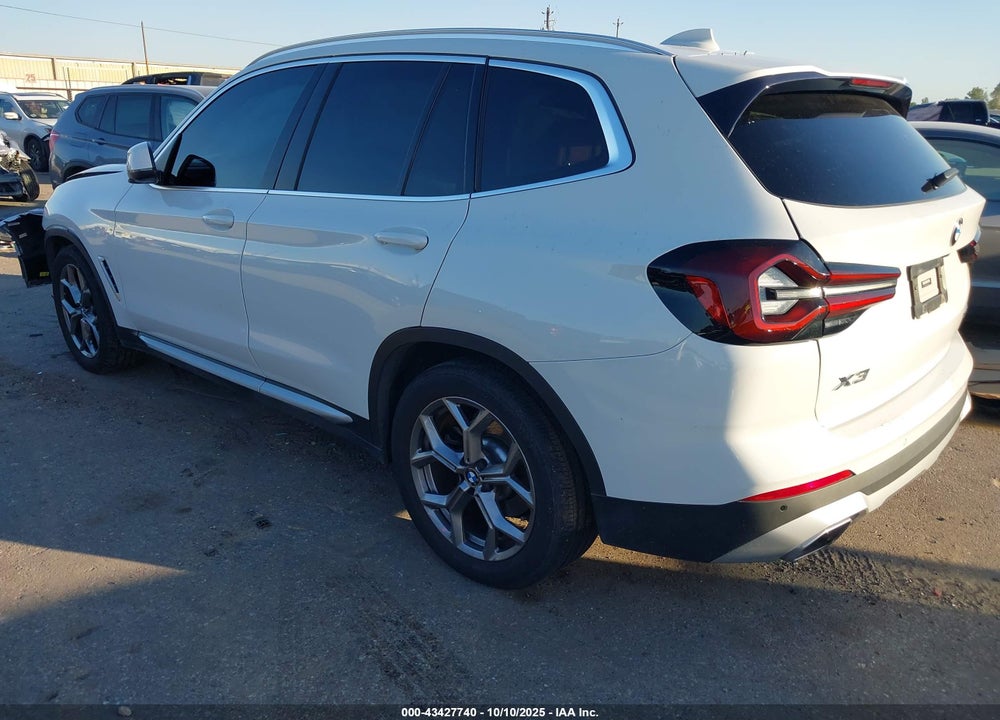 2022 BMW X3 XDRIVE30I VIN: 5UX53DP07N9L24249