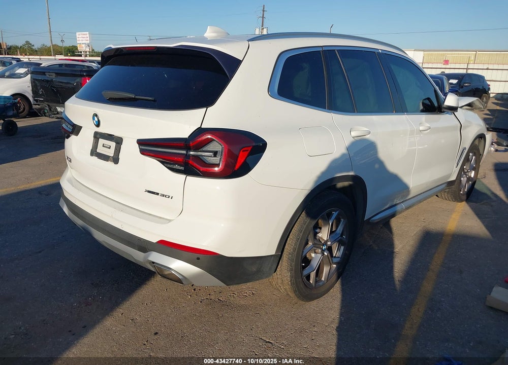 2022 BMW X3 XDRIVE30I VIN: 5UX53DP07N9L24249