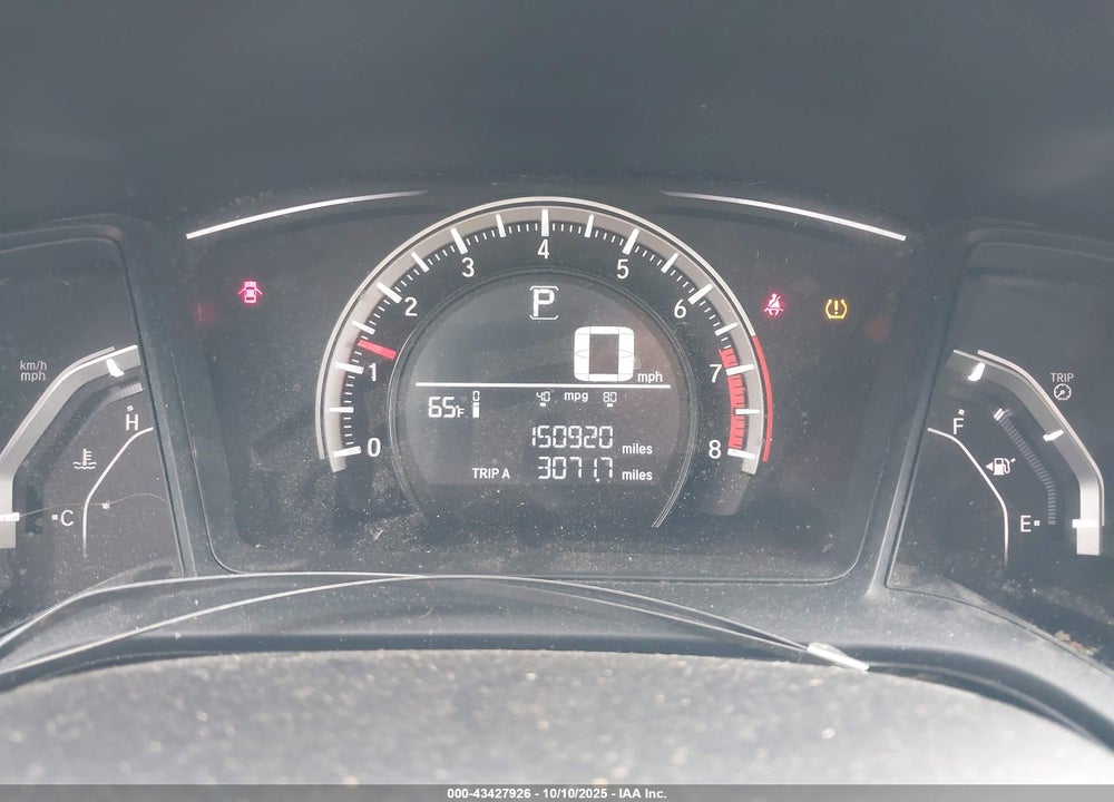 2016 HONDA CIVIC LX VIN: 19XFC2F59GE087365