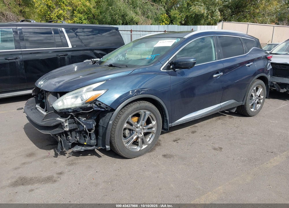2015 NISSAN MURANO PLATINUM VIN: 5N1AZ2MH1FN286972