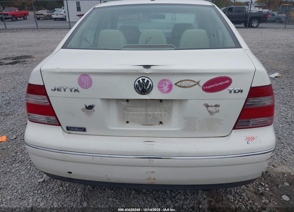 2004 VOLKSWAGEN JETTA GLS TDI VIN: 3VWSR69M04M077619