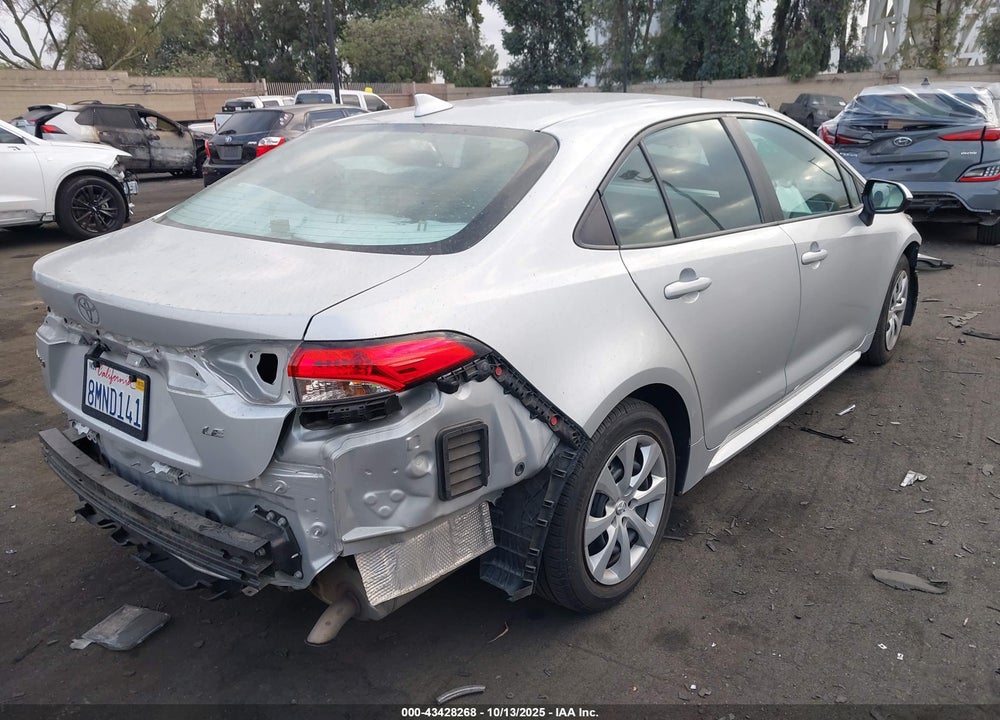 2020 TOYOTA COROLLA LE VIN: 5YFEPRAE8LP053586