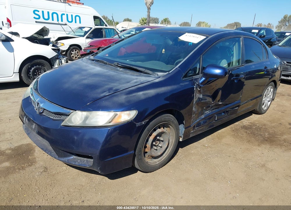 2011 HONDA CIVIC LX VIN: 2HGFA1F55BH505354