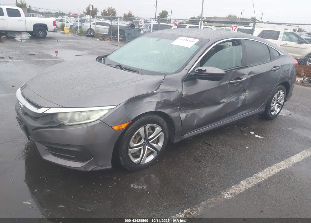 2016 HONDA CIVIC LX VIN: 19XFC2F51GE213301