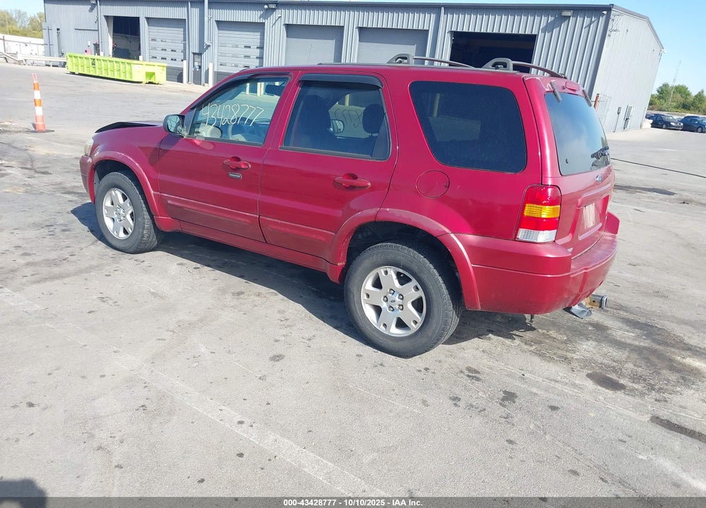 2007 FORD ESCAPE LIMITED VIN: 1FMYU04127KC08871