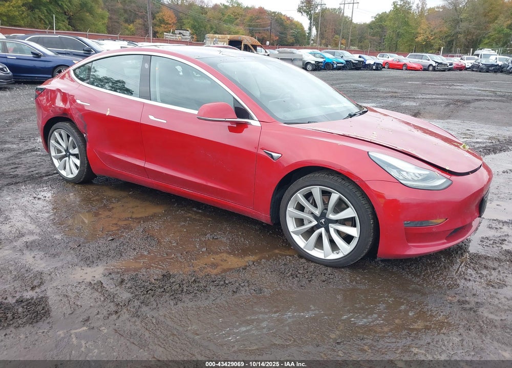 2018 TESLA MODEL 3 LONG RANGE/MID RANGE VIN: 5YJ3E1EA4JF052255