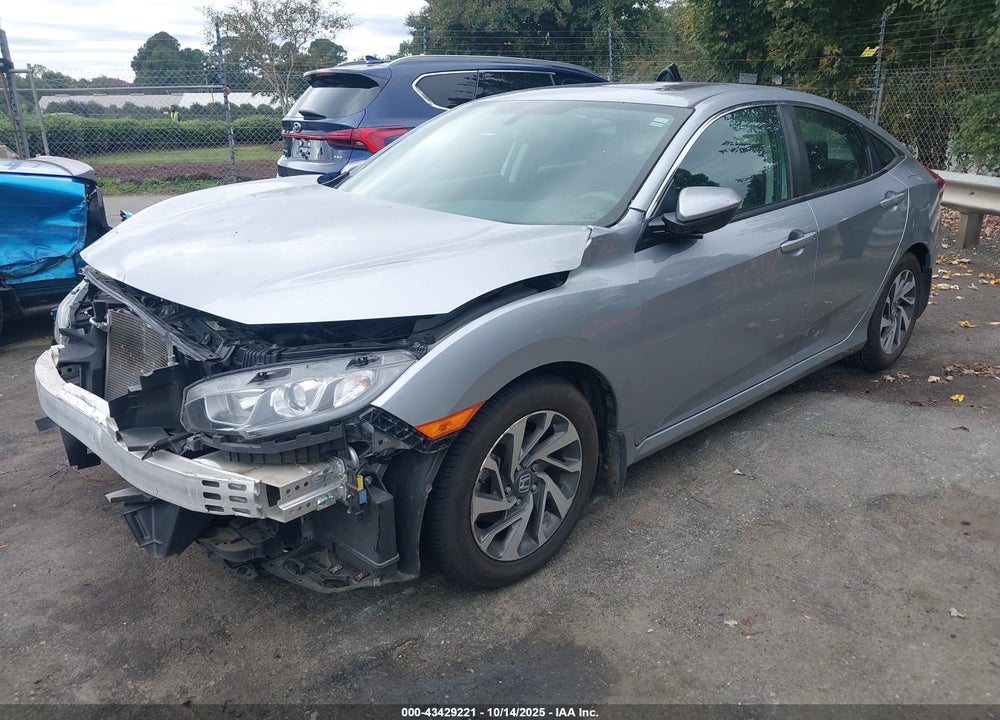 2018 HONDA CIVIC EX VIN: 2HGFC2F76JH551372