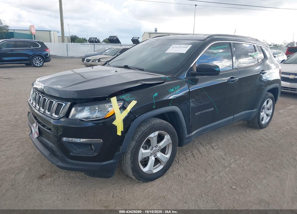 2019 JEEP COMPASS LATITUDE FWD VIN: 3C4NJCBB7KT614195