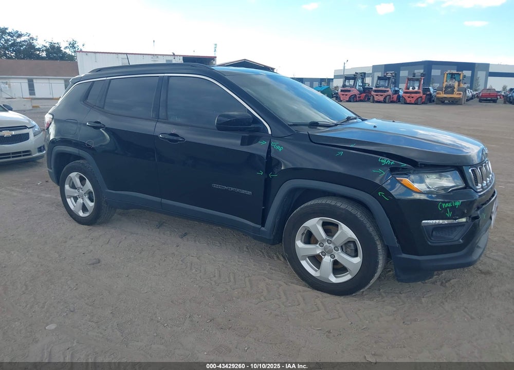 2019 JEEP COMPASS LATITUDE FWD VIN: 3C4NJCBB7KT614195